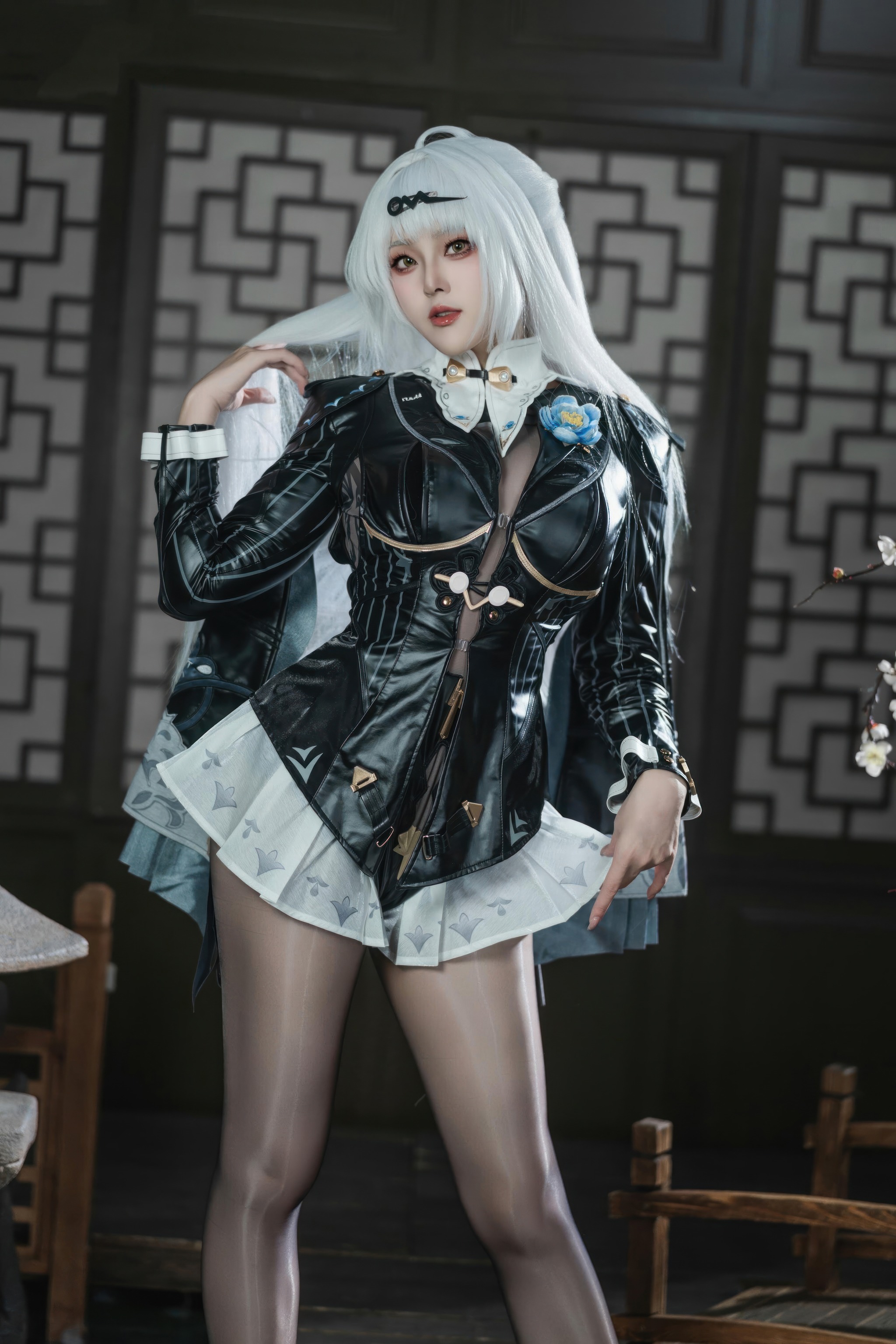 图片[1]-Natsuko夏夏子 – NO.097 绝区零 仪玄·墨形影踪[86P]-XikXak